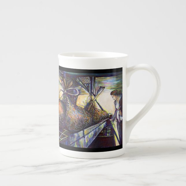 Tasse En Porcelaine Le destin hurlant de la vie (Droite)