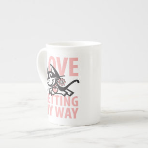 TASSE EN PORCELAINE LE MAUVAIS KITTY DE BETTY