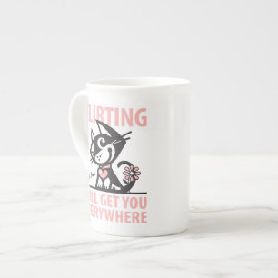 TASSE EN PORCELAINE LE MAUVAIS KITTY DE BETTY