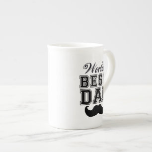Tasse En Porcelaine Le meilleur papa du monde avec la moustache