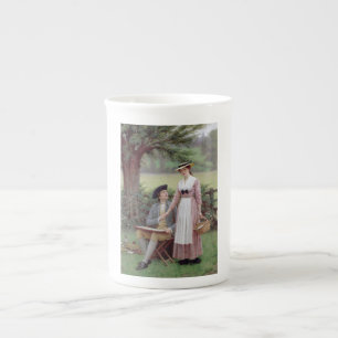 Tasse En Porcelaine Le Seigneur de Burleigh et sa Dame