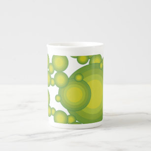 Tasse En Porcelaine Le style années 70 vert