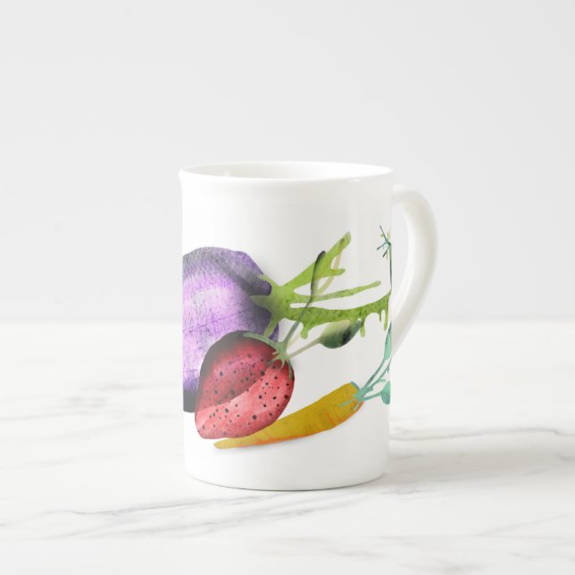 Tasse En Porcelaine Légume (Devant droit)