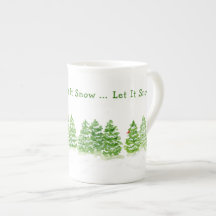Les arbres d'hiver peints à la main la font neige