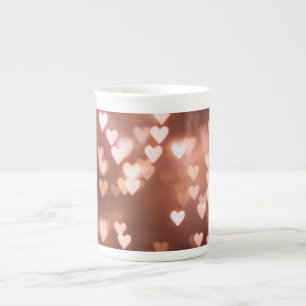 TASSE EN PORCELAINE LES COEURS DU JOUR DE ROSE VALENTINE