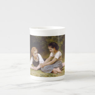 Tasse En Porcelaine Les Noisettes : Jeunes Filles ramassant des noiset