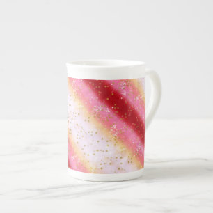 Tasse En Porcelaine Lever du soleil de Sakura rose tombant