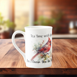 Tasse En Porcelaine L'heure du thé avec vous car je sais que vous êtes