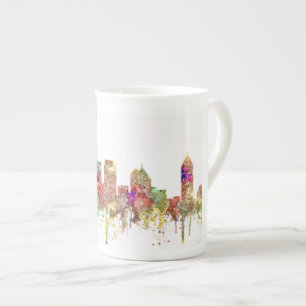 Tasse En Porcelaine L'horizon d'Atlanta la Géorgie SG-S'est fané