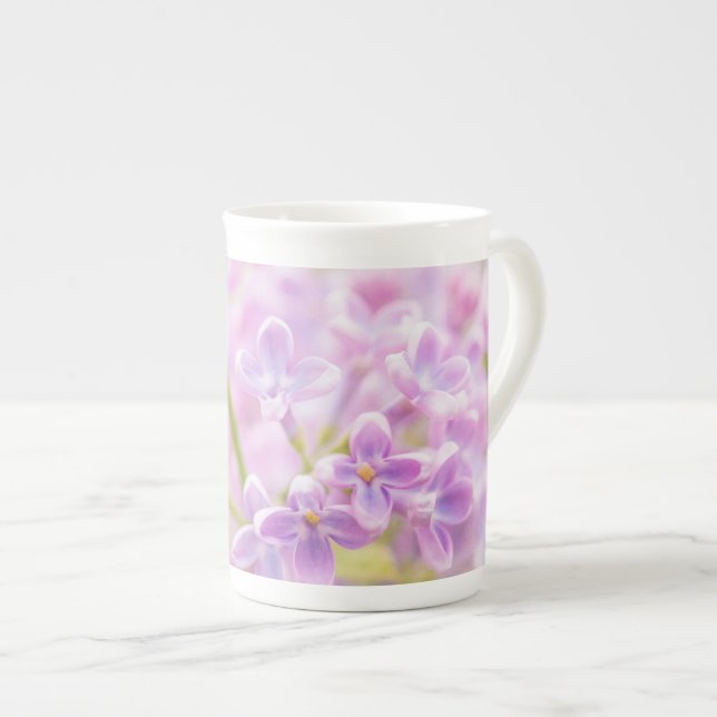 Tasse En Porcelaine Lilac Fleurs Mist (Devant droit)