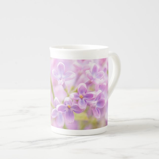 Tasse En Porcelaine Lilac Fleurs Mist (Devant droit)