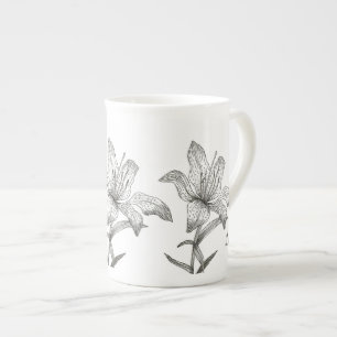 Tasse En Porcelaine lily pour customiser ou personnaliser