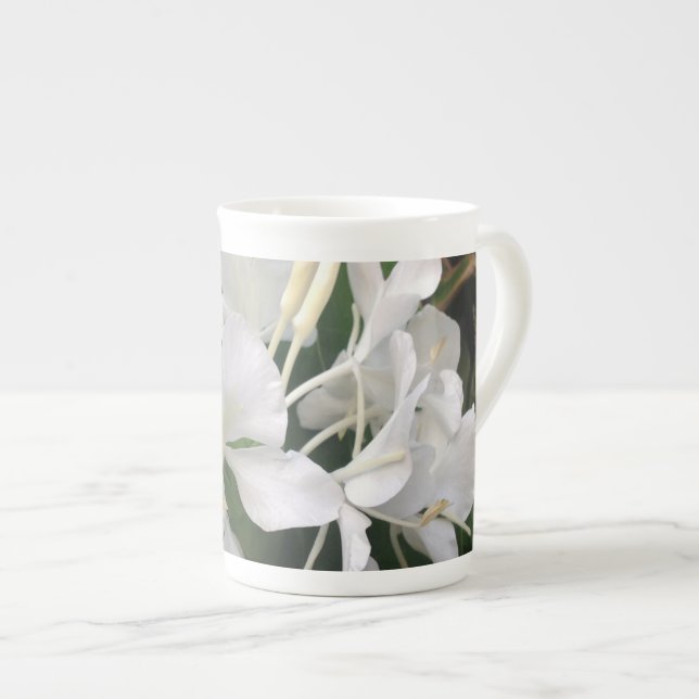 Tasse En Porcelaine Lis blanc de gingembre (Devant droit)