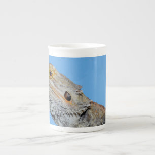 Tasse En Porcelaine Lizard gris et demi-lune