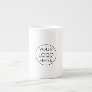Tasse En Porcelaine Logo de marque d'entreprise moderne