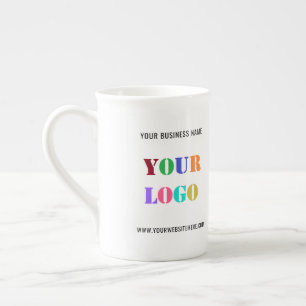 Tasse En Porcelaine Logo d'entreprise personnalisé Texte promotionnel
