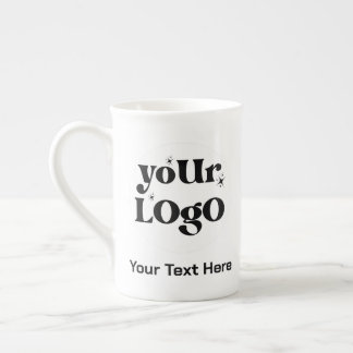 Tasse En Porcelaine Logo minimaliste et commerce de texte