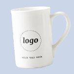 Tasse En Porcelaine Logo simple et commerce de texte<br><div class="desc">Logo simple et texte personnalisé pour votre entreprise. Remplacez le logo et le texte par le vôtre pour customiser. Utilisez-les vous-même, donnez-les à vos employés et collègues, vendez-les à vos clients et clients ou donnez-les comme matériel promotionnel pour inspirer la fidélité de vos clients. Parfait pour une fête d'entreprise, un...</div>