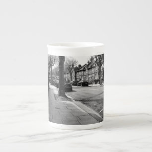 Tasse En Porcelaine Londres Street View Angleterre noir et blanc
