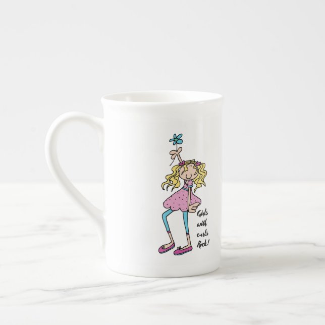 Tasse En Porcelaine L'os à la Chine (Gauche)