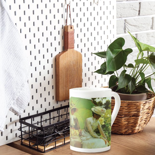 Tasse En Porcelaine Lotus Lilies Paysage Charles Courtney Curran (Créateur téléchargé)