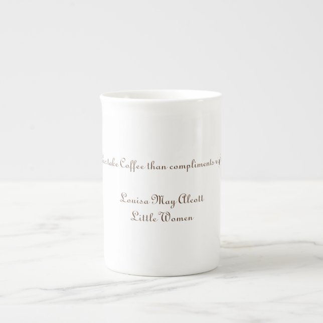 Tasse En Porcelaine Louisa May Alcott - Petites femmes (Devant)