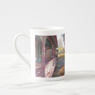 Tasse En Porcelaine Lumière d'automne sur Cottage Row - Martha's Viney