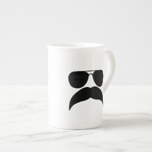 Tasse En Porcelaine Lunettes de soleil avec moustache - Choisir la cou