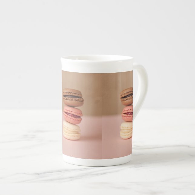 Tasse En Porcelaine Macarons (Devant droit)