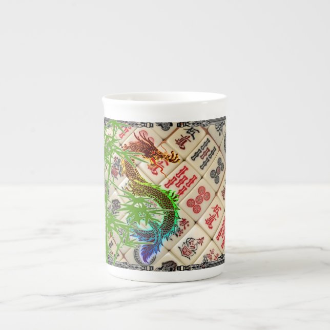 Tasse En Porcelaine Mahjong (Devant)
