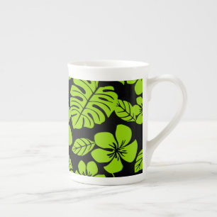 TASSE EN PORCELAINE MAILLOT DE BAIN ROSE (NOIR/CITRON)
