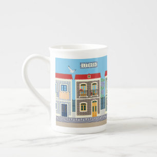 Tasse En Porcelaine Maisons portugaises magnifiques avec des carreaux