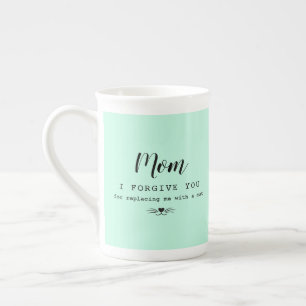 Tasse En Porcelaine "Maman, je te pardonne" drôle d'amoureux des chats