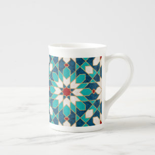 Tasse En Porcelaine Marine Bleu Turquoise Blanc Marbre Rouge Marbre Ma