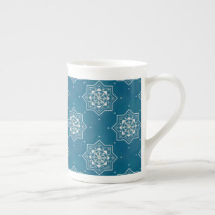 Tasse En Porcelaine Marocain Portugais Bleu Azulejos Motif Carrelage