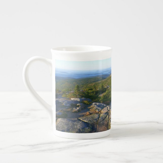Tasse En Porcelaine Matin au sommet du mont Cadillac à Acadia (Gauche)