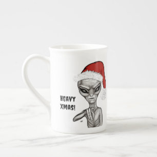Tasse En Porcelaine Mauvais Alien, Lourds Noël !