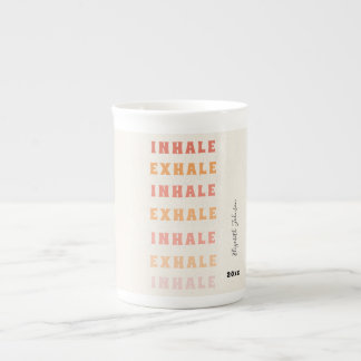 Tasse En Porcelaine Méditation Yoga Respiration Humour anti stress Vin
