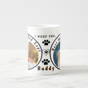 Tasse En Porcelaine Meilleur papa de chien du monde personnalisé anima