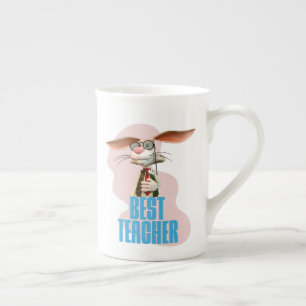 Tasse En Porcelaine Meilleur Professeur Lapin Drôle Humour de Classe
