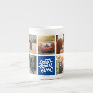 Tasse En Porcelaine Meilleure maman Jamais Personnalisé Photo Collage