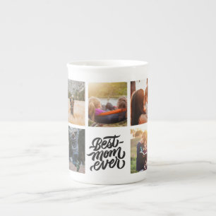 Tasse En Porcelaine Meilleure maman Jamais personnalisée Collage phot