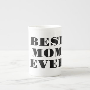 Tasse En Porcelaine Meilleure Maman Jamais Typographie Moderne Cadeau