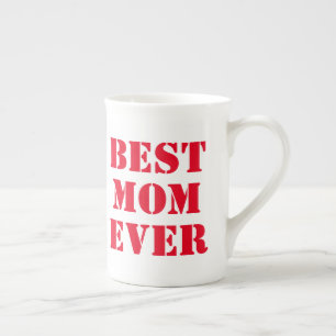Tasse En Porcelaine Meilleure maman Jour de la typographie moderne Cad