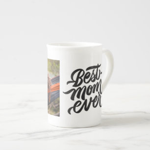 Tasse En Porcelaine Meilleure Maman Jour Script Moderne Photo personna