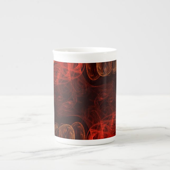 Tasse En Porcelaine Métamorphose Art Abstrait (Devant)
