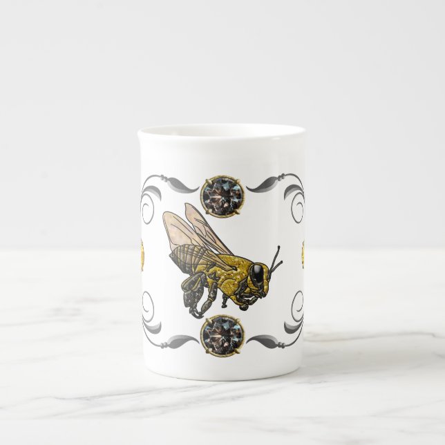 Tasse En Porcelaine Miel Bee (Devant)
