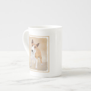 Tasse En Porcelaine Miniature Bull Terrier Peinture - Jolie Original D