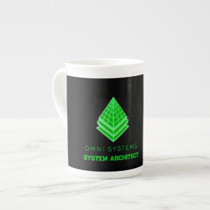 Tasse En Porcelaine Minimalisme Rétro-Futurisme Tech Omni Systèmes