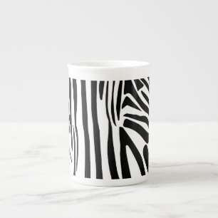 Tasse En Porcelaine Modèle Zèbre